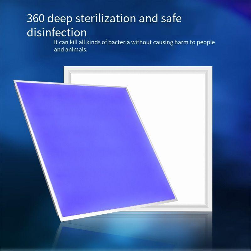 48W UV-C Sterilization Ceiling Lights With Remote Control 60cm Recessed Panel Light Home Office Germicidal Disinfection UV Lamp