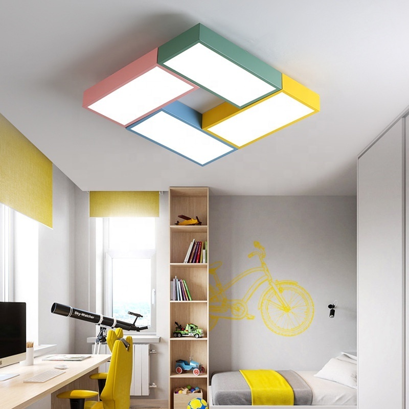 50cm Children's room ceiling light Macaron colorful windmill lamp kindergarten hall lamps LED windmill ceiling lamp