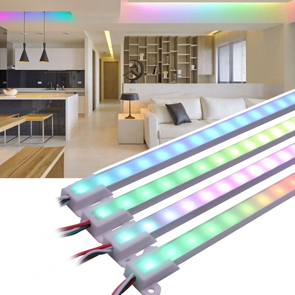 RGB hard aluminum LED strip Light DC5V Living room landscape light kitchen lighting colorful Led Cabinet Lamp