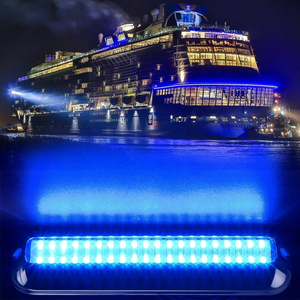 RGB Colorful LED Boat Interior Lights 2000LM Stainless Steel  Underwater Yacht Light 10~36V IP68 Waterproof Nautical Spotlights