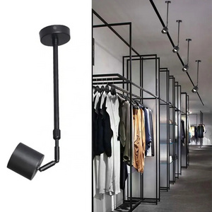 side mounted led spot light wall mounted exhibition wall picture long pole track light boom long arm telescopic pull rod light