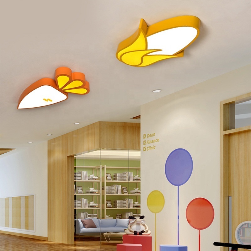 30w tomato cartoon lights led ceiling lights Vegetable lights Kindergarten classroom led chandelier shopping mall modeling lamps