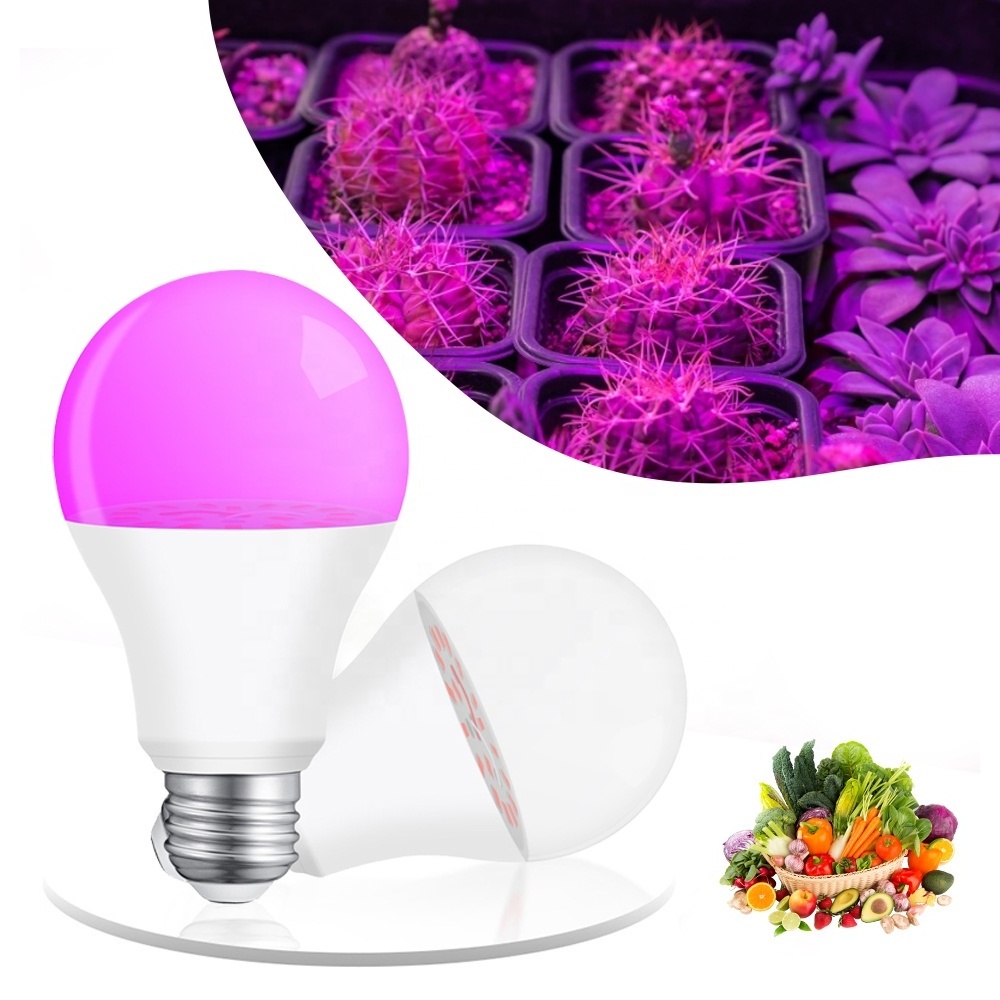 E27 A60 10w 20w Wholesale plant lamp full spectrum led grow light for Indoor Vegetable Flower Growth waterproof IP65 E26 bulb