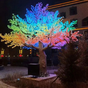 Outdoor use of large Christmas garden decoration Dmx intelligent Led artificial flower tree lights