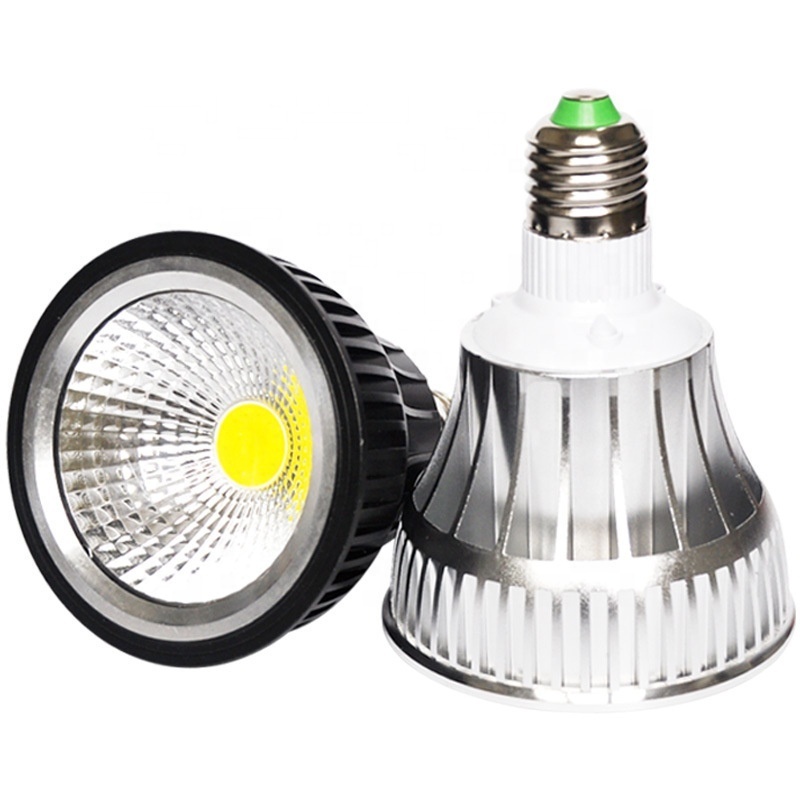 Aluminum Par20 led par light 220V 20W dimmable COB Par30 bulb focus ceiling lamp 5W 7W E27 Recessed Indoor Led track Spot light