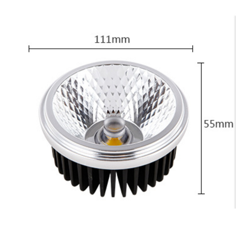 AR111 led halogen reflector lamps dimmable G53 light bulb 24 Deg lamps 12 volt 50 watt AR111 led bulbs