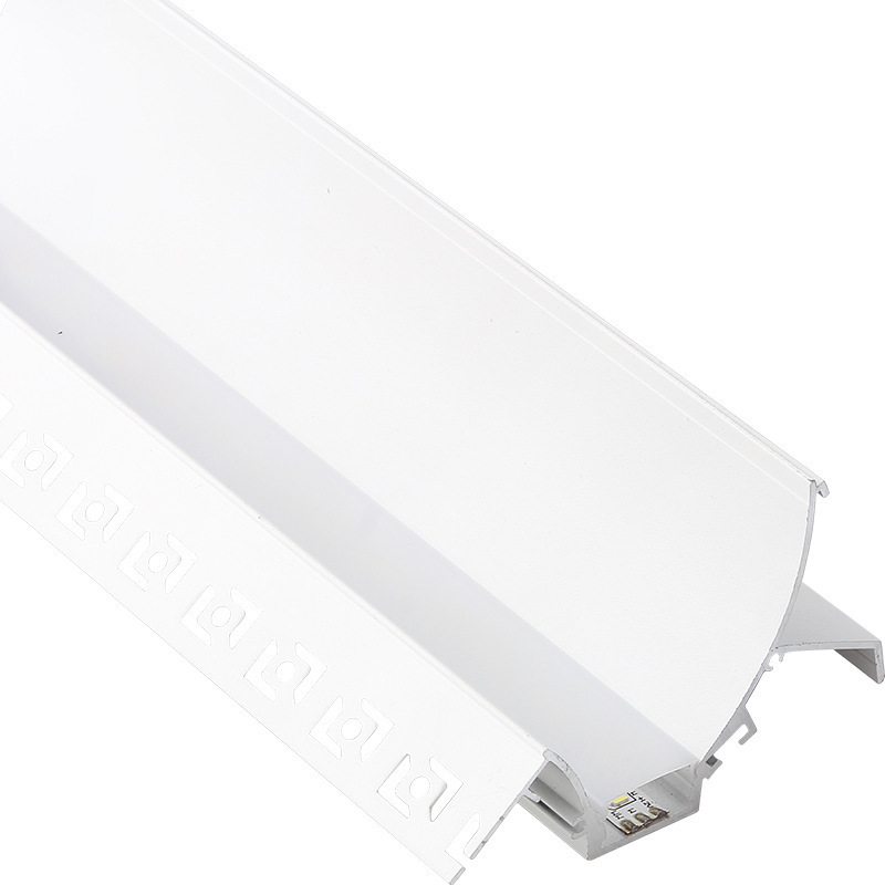 Aluminium Profile With Milky Diffuser Cover For Gypsum Drywall Ceiling 12v/24v Recessed LED Linear Bar Light