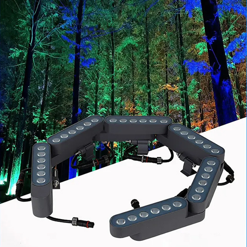 Collapsible waterproof tree light 24VLed tree hug light 6w garden walkway landscape decoration can link tree hug light