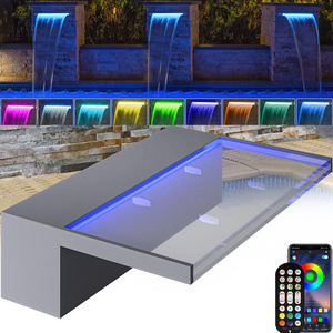 12W Smart remote APP control led Swimming Pool Light IP67 Outdoor Waterproof Garden RGB fountain lamp Hot spring Fish pond Light