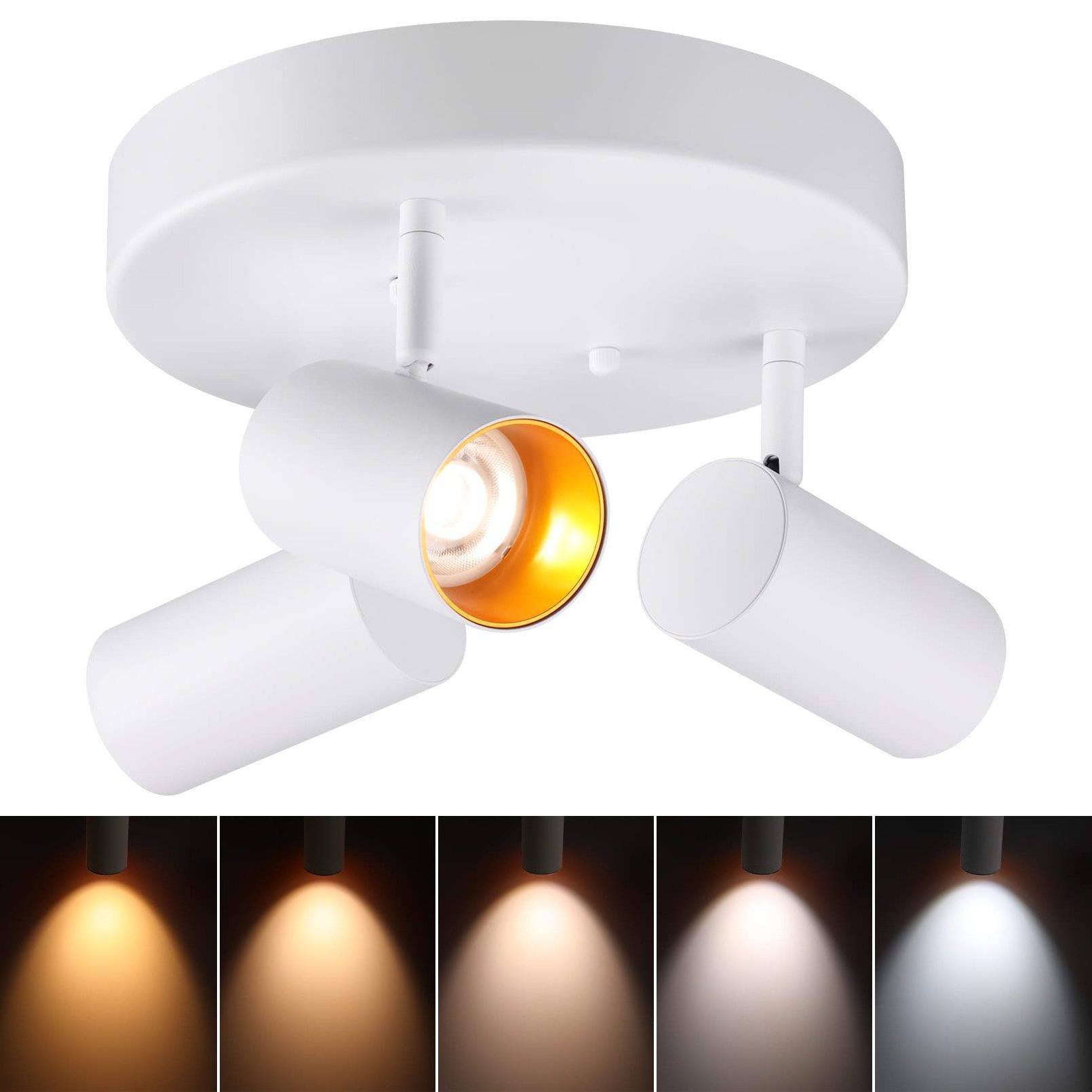 28W Modern LED Ceiling Light 3 Color dimmable Lighting Fixture 3000K surface mounted ceil light for Bedroom Kitchen Hallway lamp