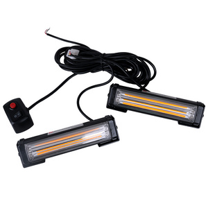 2021 hotsell Led cob   double color flash 12V 12W warning lights car strobe lights  for front grille deck emergency vehicle