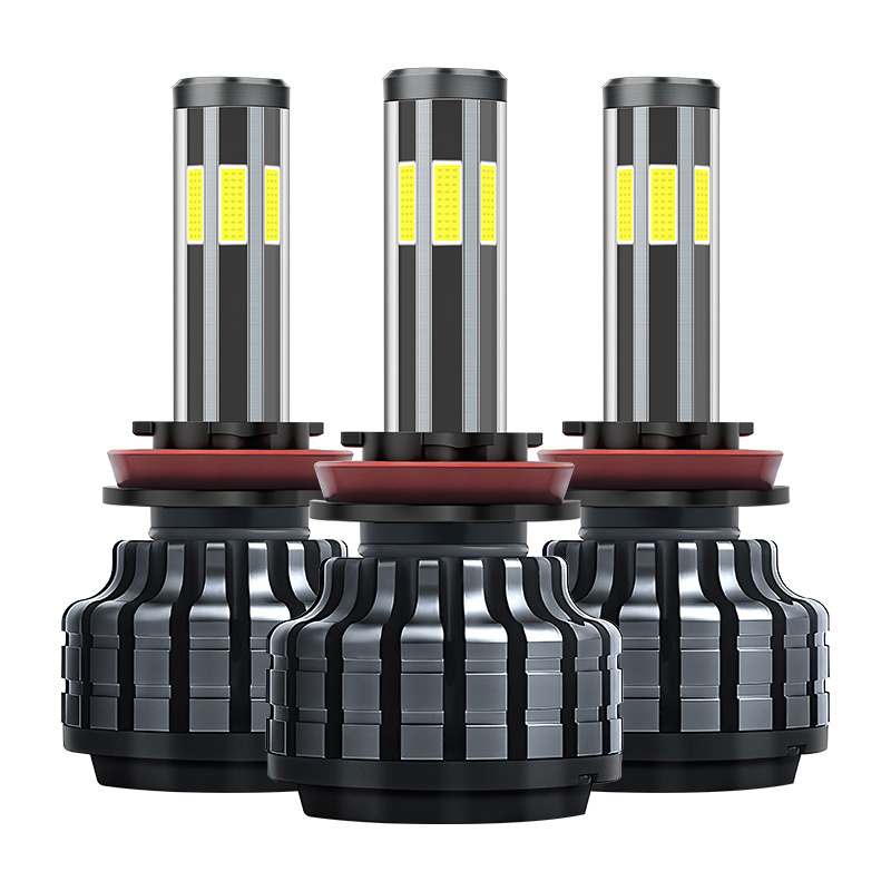 MOXI Super Brightness Auto LED Bulb 6000K H7 H11 9006 9007 9005  High Lumen Power 50W H4 6sides LED Headlight For Cars