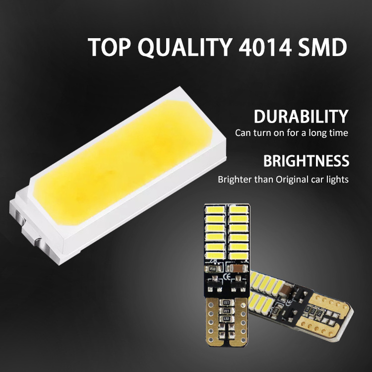 T10 LED Canbus Auto LED Bulb 4014 24SMD LED T10 Canbus Interior Light For Car License Plate Light