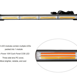 Factory price Cob Led Strobe Light bar 24" Flashing Modes Car Hazard Warning Flash Light White  Emergency Light Bar