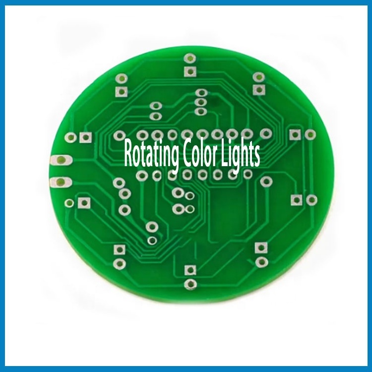 Colorful voice-activated rotating LED lights circuit board to make diy kits electronic diy making loose parts