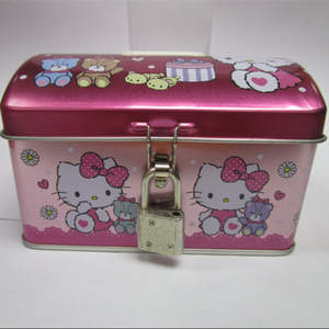 piggy bank/kids tin can treasure box/coin box