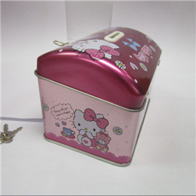 piggy bank/kids tin can treasure box/coin box