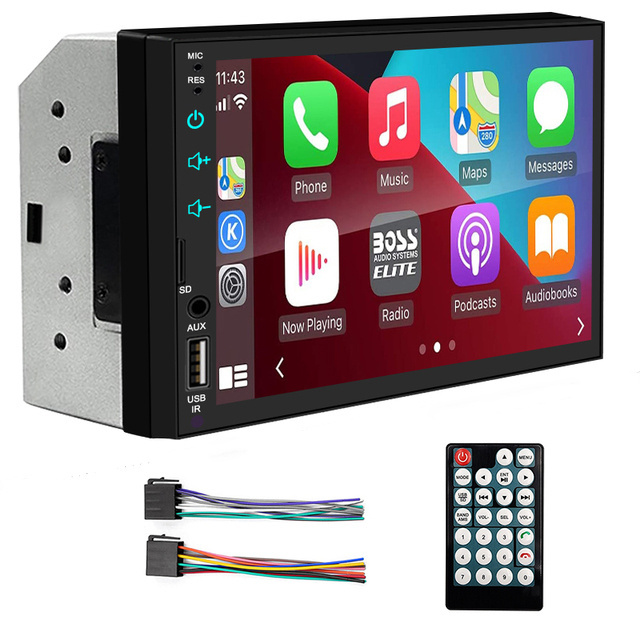 12V Car MP5 Player CarPlay Audio Screen Display Android Car Radio 7 Inch 2Din Stereo FM Transmitter Rear View Monitor Autoradio