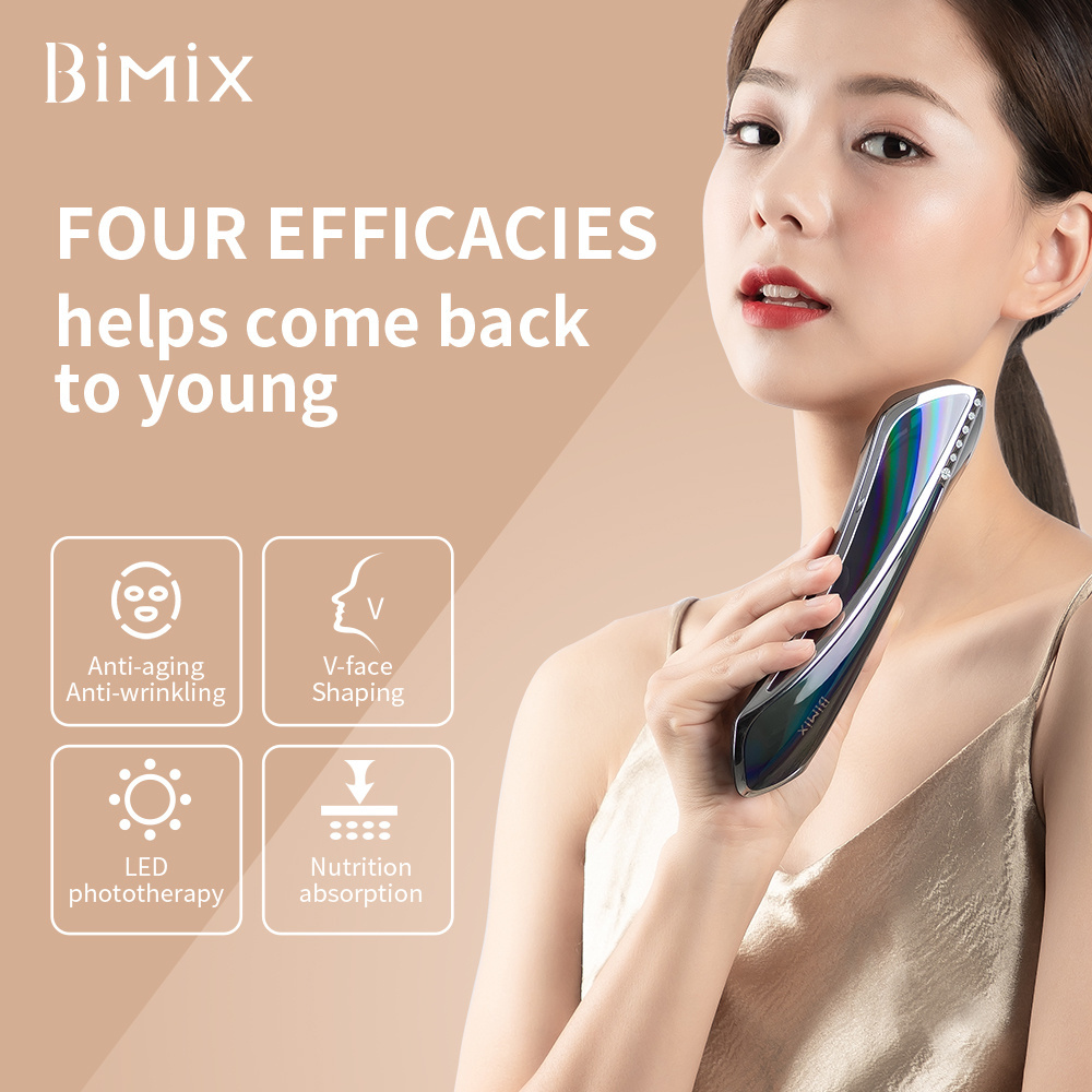 2023 latest 8 in 1 multi functional electric rf anti ageing facial tool beauty equipment for home use