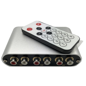 3 Input 1 Output / 1 Input 3 Output RCA Audio Input Signal Selector Remote Switch For Amplifier with Remote Control