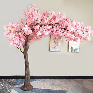 3 Meter High Custom Fiber-glass Fake Sakura Branches White Flowers Cherry Blossom Trees For Arch Wedding Decoration