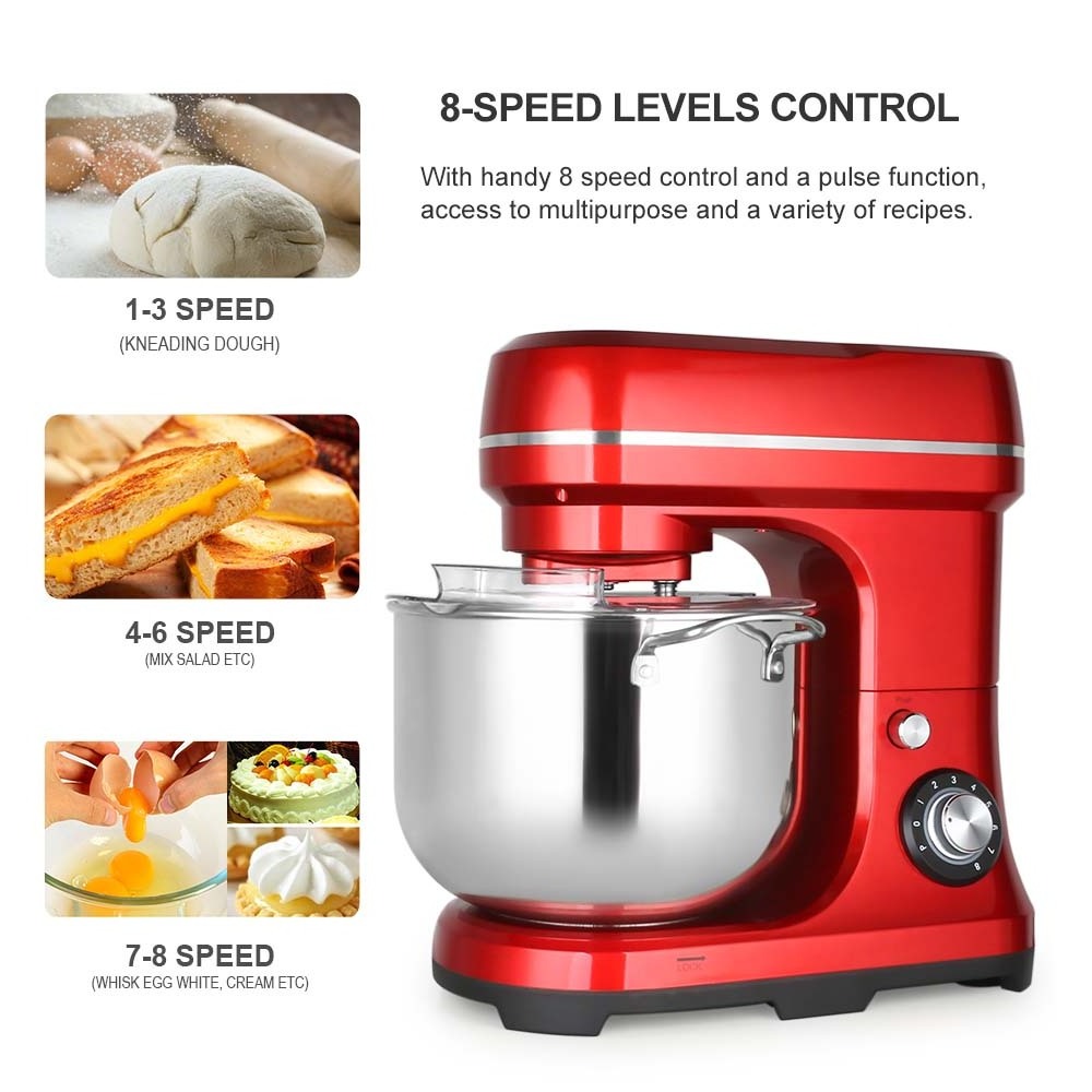 8L home stand mixer bakery cake mix dough mixer spare parts machine with bowl