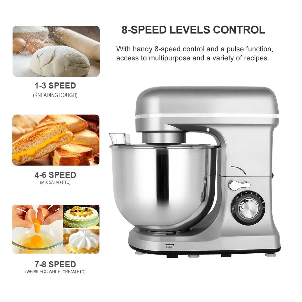 Household Stand Mixer OEM 4L 5L 6L 8L 10L Cake Bread Dough Mixer Planetary Electric Home Kitchen Appliance Food Mixer