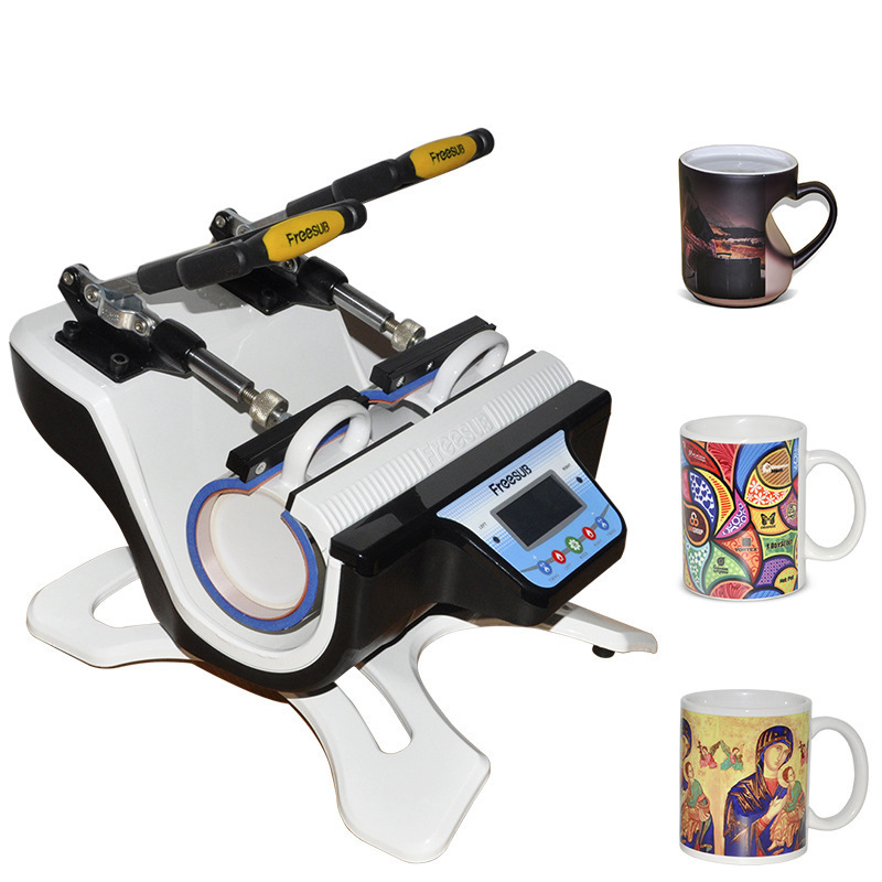 Double station Heat transfer baking cup machine diy cup LOGO printing machine  cup press heat printing machine