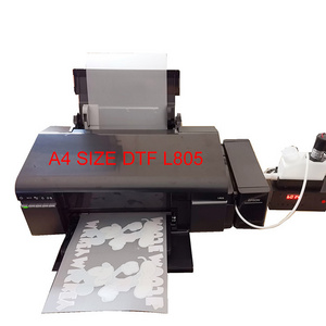 A4 size 6 colors white ink L805 DTF printer T-Shirt sublimation transfer Printing Machine with RIP Software free for EPSON L805