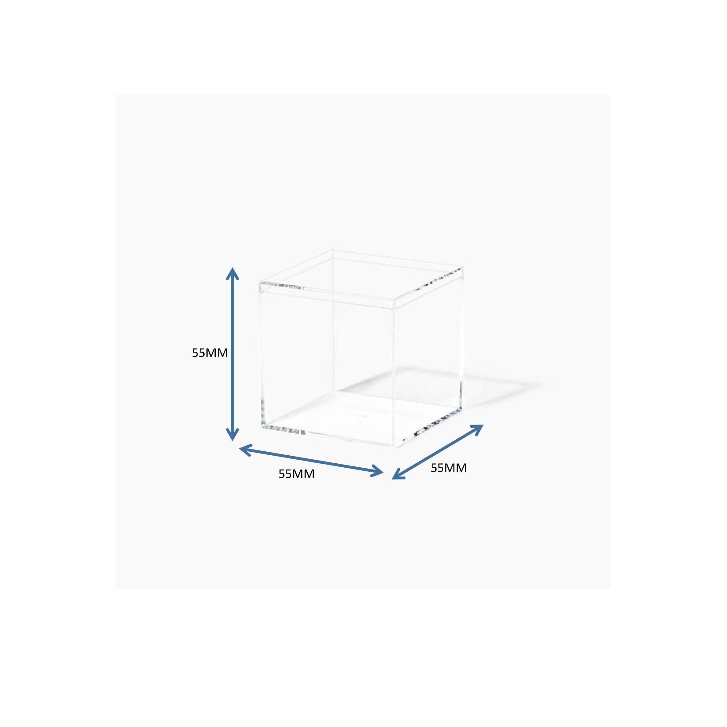 Food Grade Square Clear Acrylic Box Wedding Item Storage Acrylic Box Storage Stacked Display Acrylic Candy Box with Lid