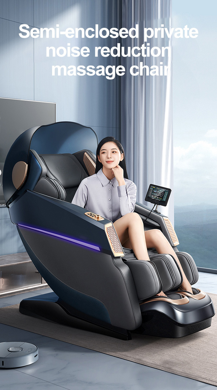 2022 New Design Luxury Shiatsu 4D 8D Relax Massage Chair Foot SPA SL Track Full Body Massage Seat Zero Gravity Massage Chair