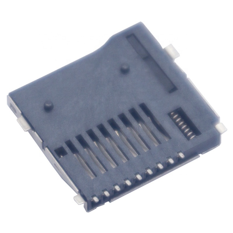 9 Pin SMT Push Push Type TF Micro SD Card Connector