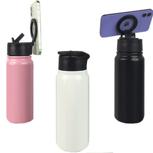 Vacuum flasks MagSafe Compatible Water Bottle for iPhone Stainless Steel Gym & Sports Bottle magnetic cell phone holder