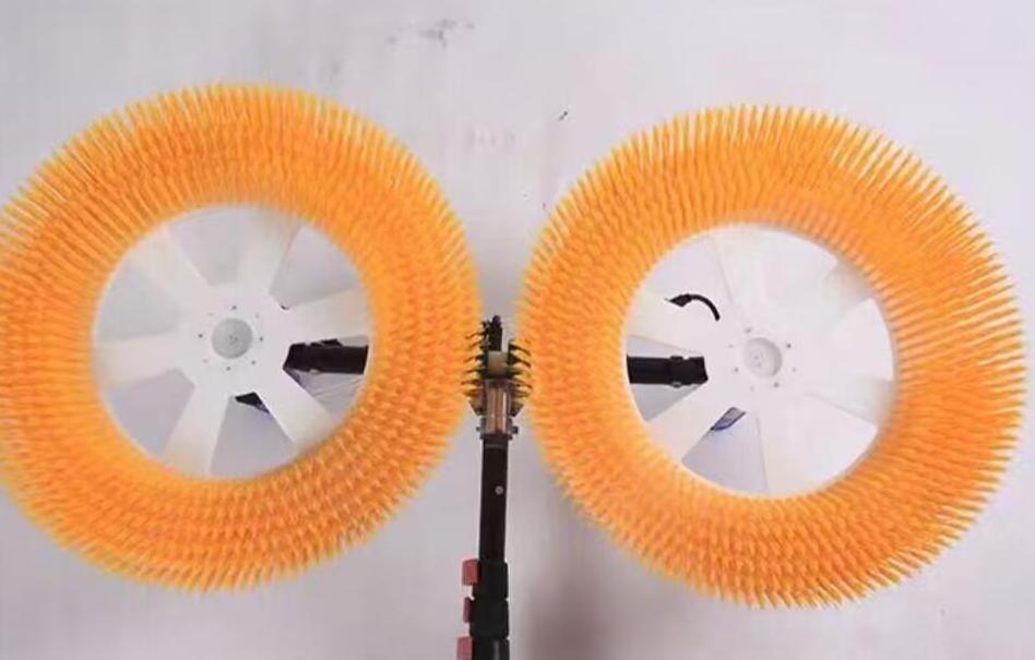 3.5M 5.5M 7.5M NBK Solar Cleaning Brush Tools Rotating Brushes Washing For Rooftop Solar Farm Power Plant