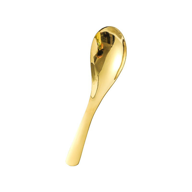 Stainless steel gold and silver cutlery gold stainless steel spoon golden Soup spoon