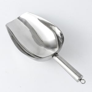 Mirror polished multi-functional stainless steel ice scoop grain Ice Scoop Metal Stainless Steel ice Shovel