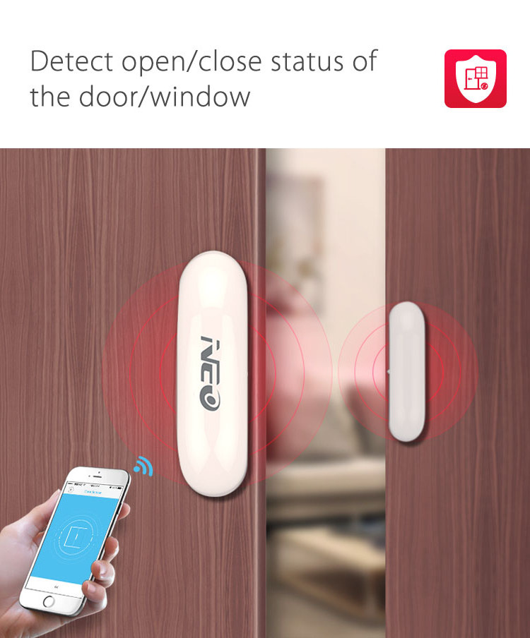 Wifi smart home door sensor alarm wireless door sensor