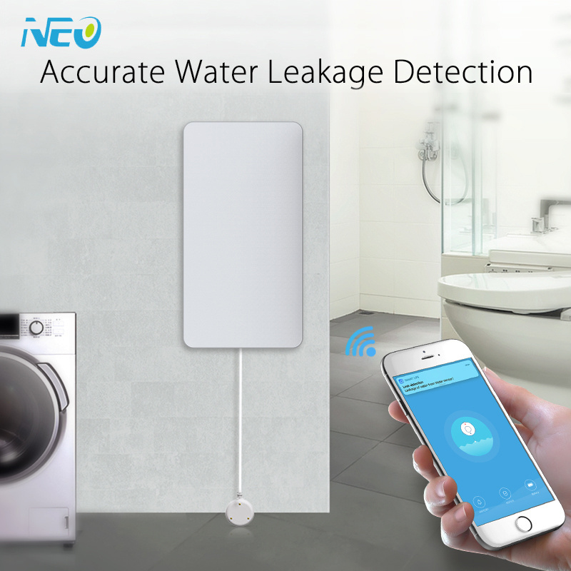 TUYA APP Smart Life Wi-Fi Water Leak Sensor Alarm Leak Alert Water Leak Detector Flood Sensor Alarm WiFi Water Leakage Alarm