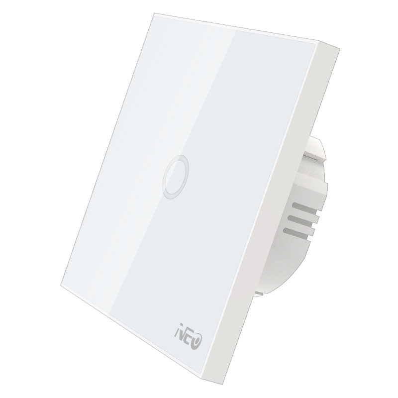 EU standard 1 gang 240v smart home wall z-wave touch screen wall switch