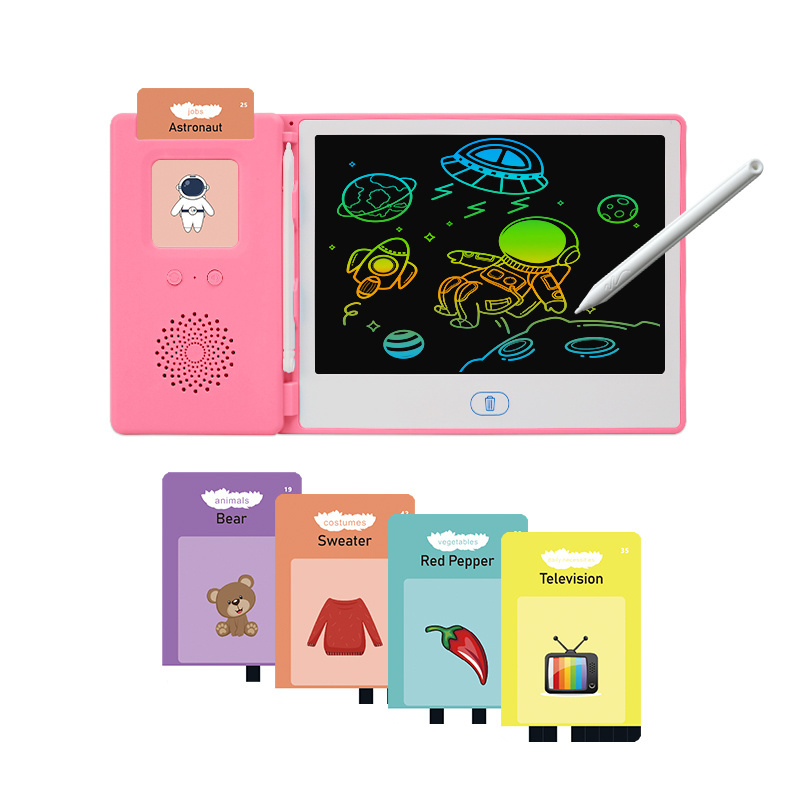 Children Early Education Machine 224 Words Rechargeable Talking Flash Cards 8.5inch Lcd Writing Board With Arabic Flash Ca