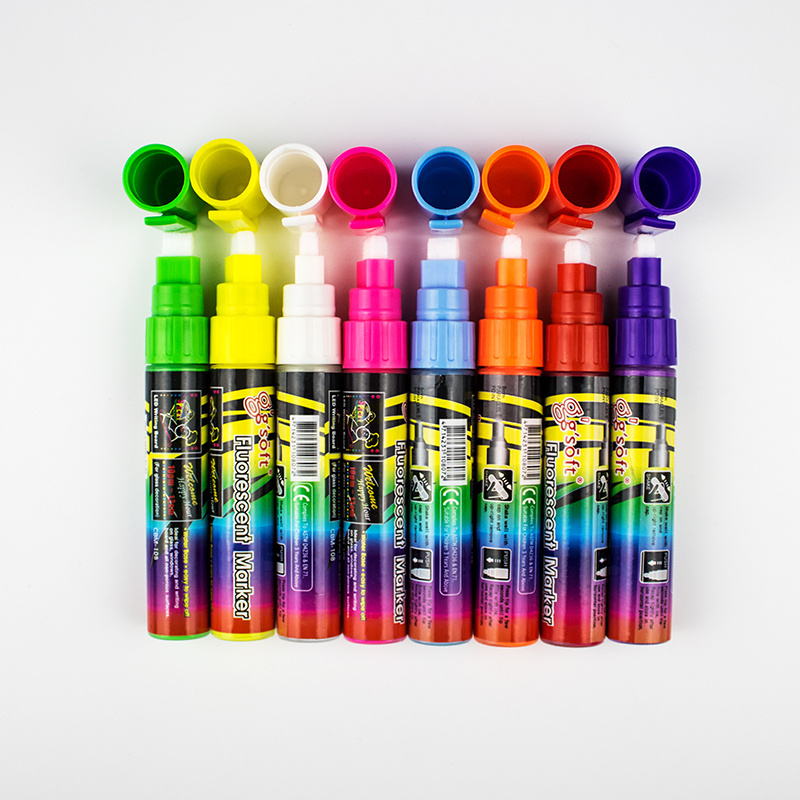 Fluorescent Marker Pen for Flashing LED Writing Board Board Glass Window Art Liquid Chalk