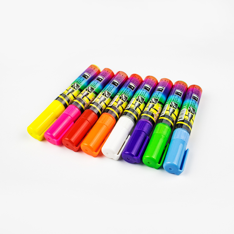 Fluorescent Marker Pen for Flashing LED Writing Board Board Glass Window Art Liquid Chalk