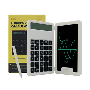 12 digits mini pocket calculator notepad 5 inch scientific calculator with lcd writing tablet with stylus pen