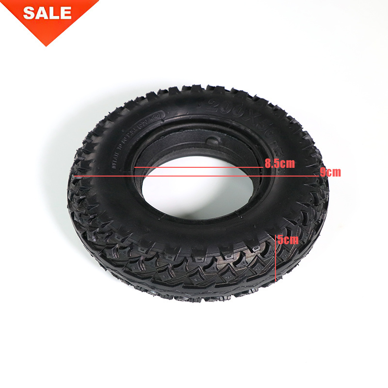 New Image Durable 8inch Off Road Solid Tire 200*50 Solid Tire Tyrp For Electric Scooter Accessories 200x50 Scooter Wheel Tires