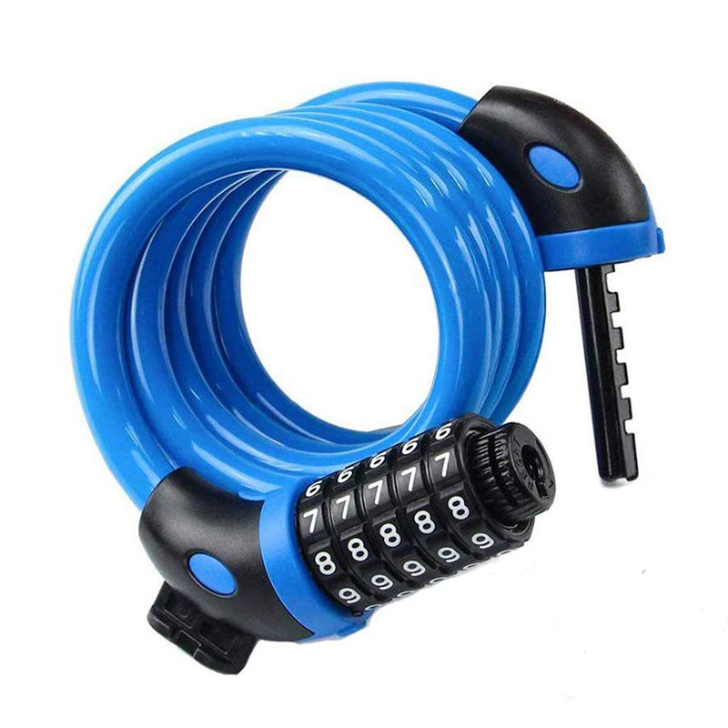 Bicycle Lock Anti-Theft Security 5 Digit Code Combination Lock Steel Wire Cable Anti-Theft lock for ES max g30 scooter e-bike