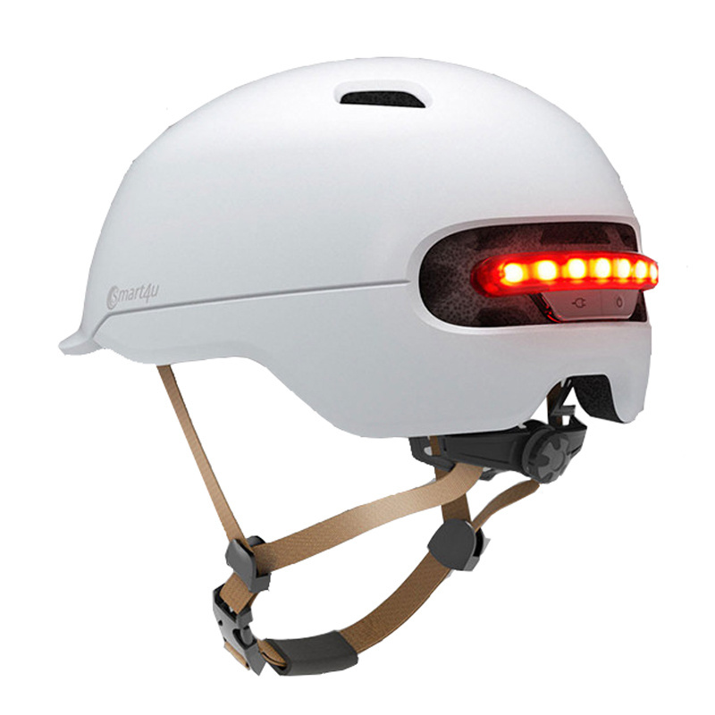 New Image EU Warehouse Men Women Smart4U Intelligent Safety Scooter Helmet With Stop Light For Scooter Motorcycle Motor Helmet