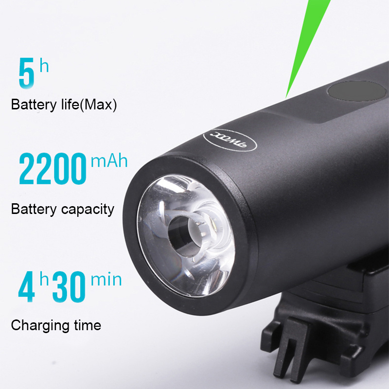 Scooter LED Bike Front Light USB Rechargeable Outdoor Bicycle Headlight Cycling Lamp Mount Bike Accessories For Xiaomi M365/ES2