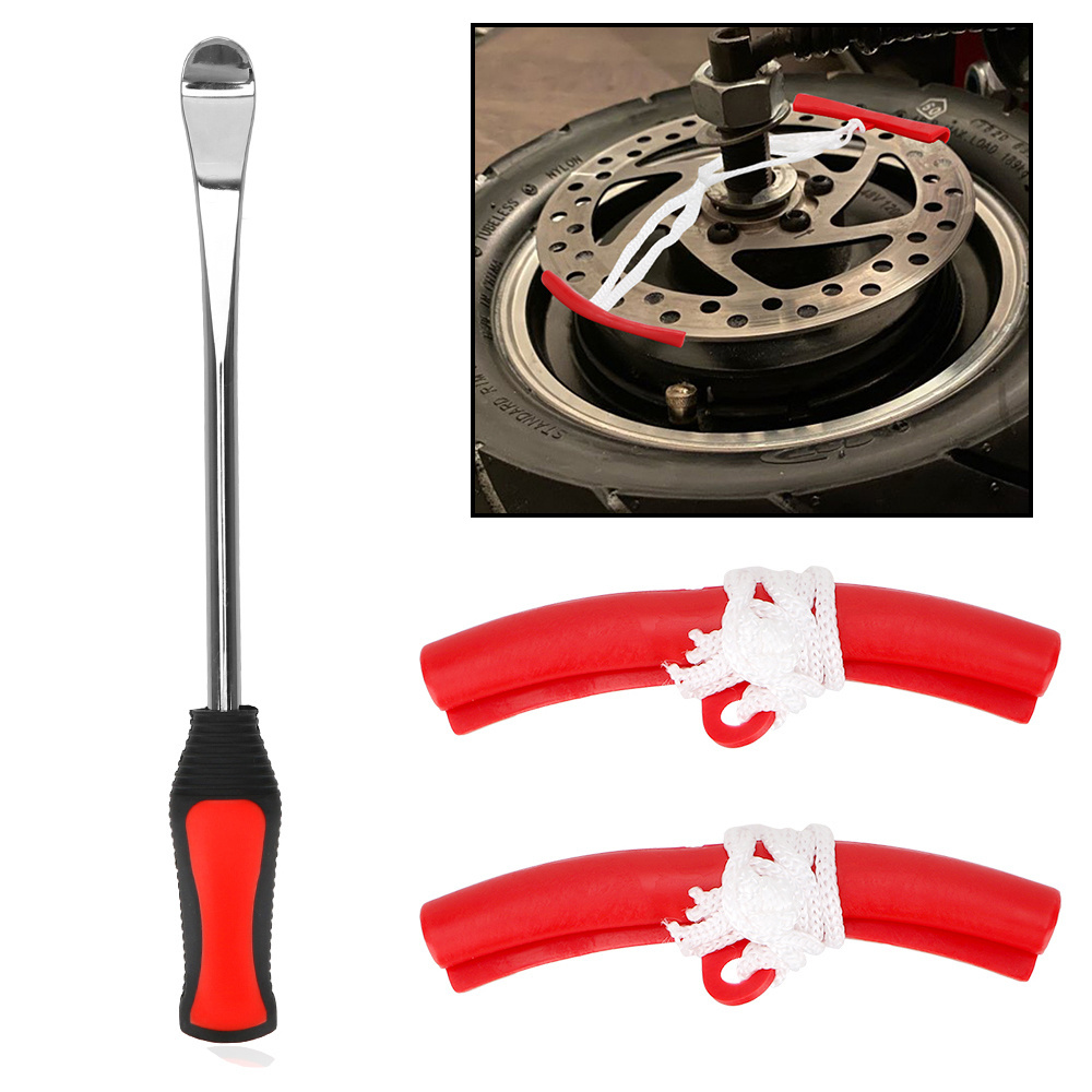 New Image Motorcycle Tire Changing Levers Auto Spoon Tire Kit Changing Lever Tools Rim Protector Professional Tire Repair Tool