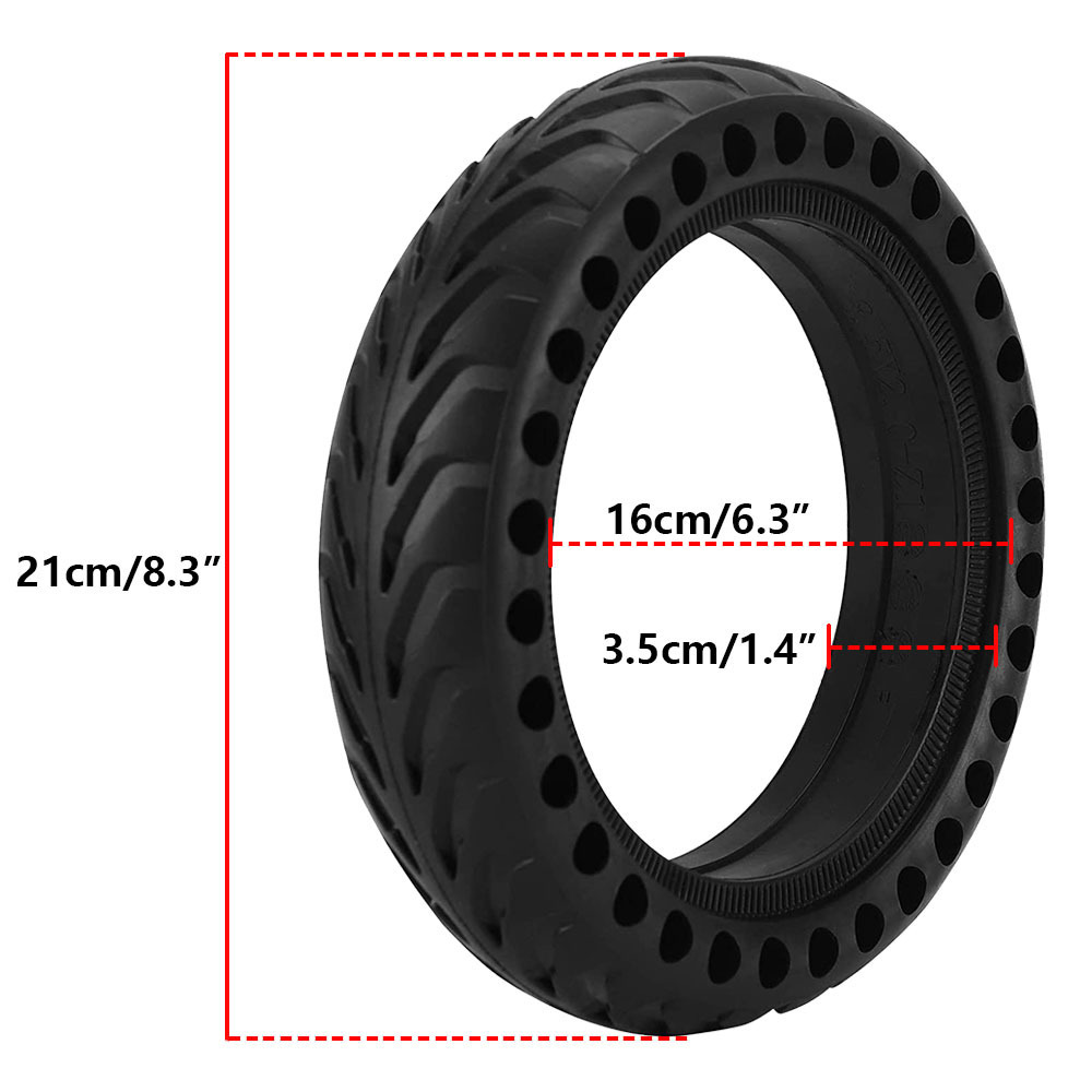 New Image EURO Stock Warehouse Escooter 8.5*2 Inch honeycomb Solid Tires For Xiaomi M365 Electric Scooter 8.5 Inch Tyres