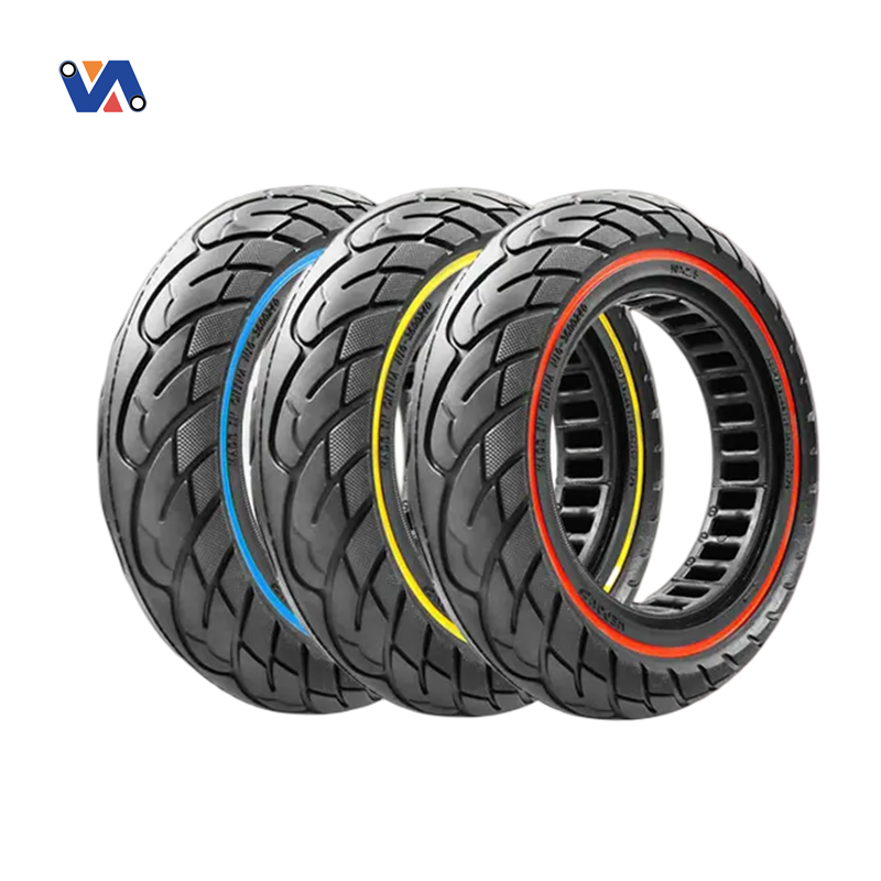 New Image EU Warehouse 10*2.5 Solid Tyre Color Honeycomb Rim Groove Width 36MM For E Scooter Kugoo M4 M4 Pro 10 Inch Solid Tires